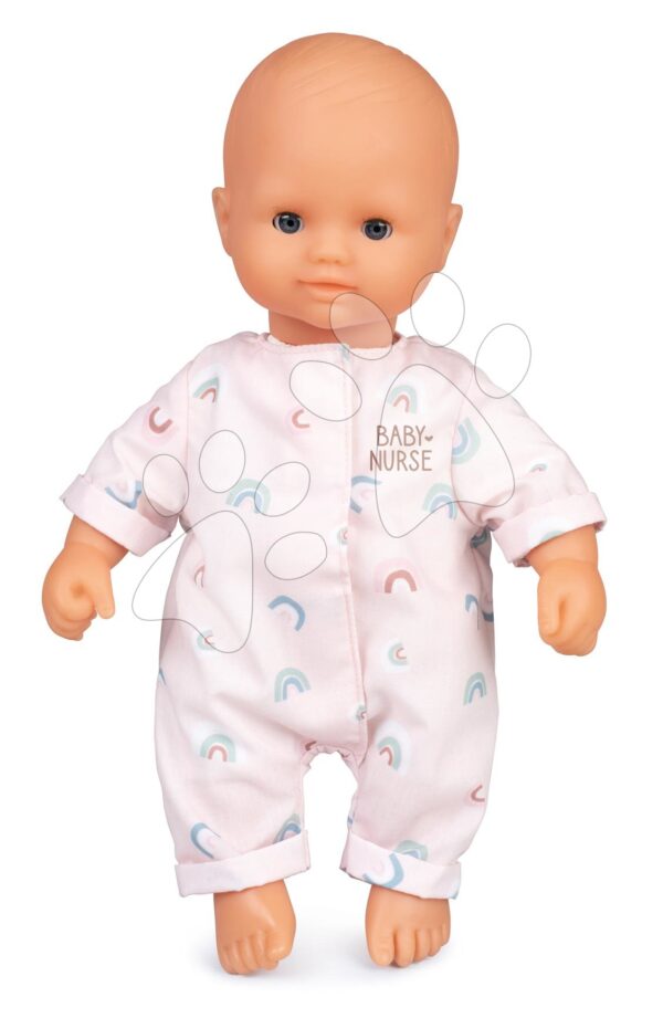 Panenka Natur Baby D'Amour Baby Nurse Smoby měkké tělíčko v pastelových dupačkách 32 cm od 18 měsíců