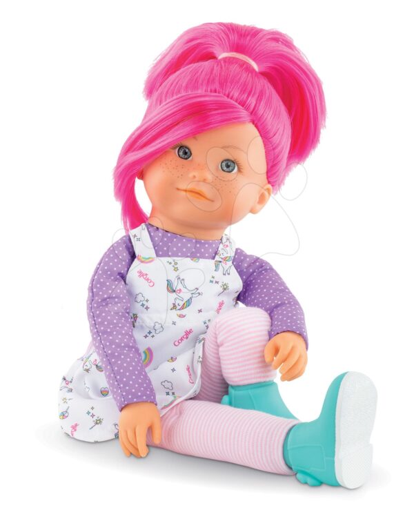 Panenka Nephelie Rainbow Dolls Corolle s hedvábnými vlasy a vanilkou růžová 38 cm od 3 let