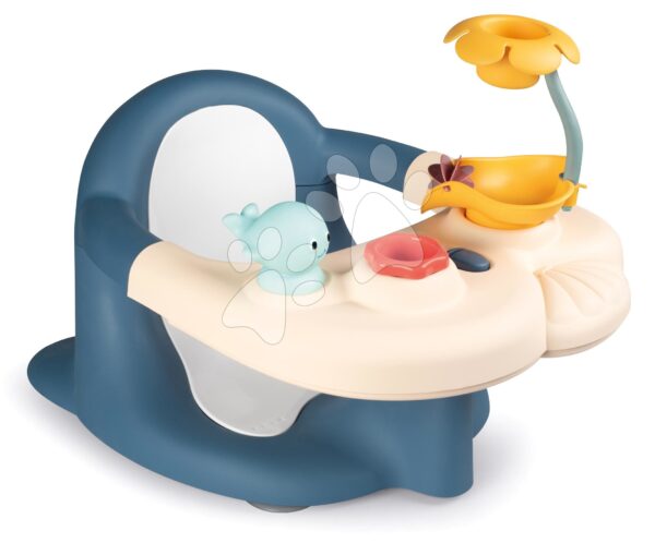 Sedátko do vaničky Baby Bath Time Little Smoby s přísavkami a vodními hračkami od 6 měsíců