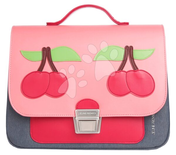 Školní aktovka Classic Mini Cherry Pink Jeune Premier ergonomická luxusní provedení 30*38 cm
