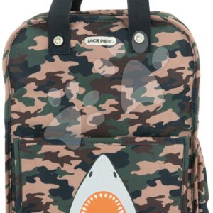 Školní taška batoh Backpack Amsterdam Large Camo Shark Jack Piers velká ergonomická luxusní provedení od 6 let 36*29*13 cm