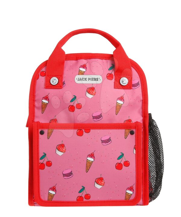 Školní taška batoh Backpack Amsterdam Small Cherry Pop Jack Piers malá ergonomická luxusní provedení od 2 let 23*28*11 cm