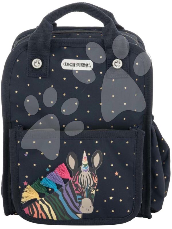 Školní taška batoh Backpack Amsterdam Small Zebra Jack Piers malá ergonomická luxusní provedení od 2 let 23*28*11 cm
