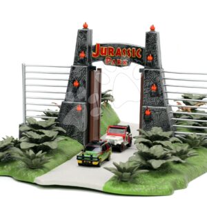 Stavebnice Jurský svět Jurassic World Nano Scene Jada s 2 kovovými autíčky o délce 4 cm od 8 let
