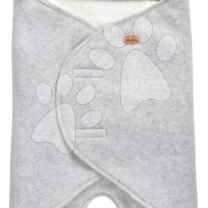 Zavinovačka Babynomade® Double Fleece Beaba Heather Grey White dvouvrstvá extra teplá šedá od 0–6 měsíců
