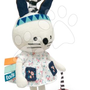 Klip na dudlík se zajíčkem Clip Teether Bunny toT's-smarTrike plyšový se silikonovým kousátkem od 0 měs