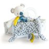 Plyšová koala na mazlení s chrastítkem Yoca le Koala Doudou et Compagnie modrá 22 cm od 0 měsíců - Image 2