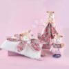 Plyšový jelen s melodií Music Box Boh'aime Doudou et Compagnie růžový 14 cm v dárkovém balení od 0 měsíců - Image 2