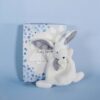 Plyšový zajíček Bunny Happy Glossy Doudou et Compagnie bílý 17 cm v dárkovém balení od 0 měsíců - Image 2