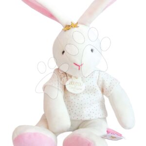 Plyšový zajíček Bunny Star Perlidoudou Doudou et Compagnie růžový 25 cm v dárkovém balení od 0 měsíců