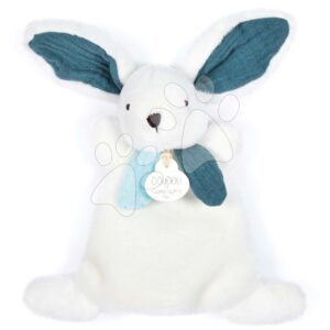 Plyšový zajíček na mazlení Happy Pop Doudou et Compagnie bílý 17 cm v dárkovém balení od 0 měsíců