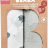 Textilní pleny z bavlněného mušelínu Bolte 2 Swadlles 120 cm Beaba Mirage Grey/Jungle sada 2 kusů od 0 měsíců - Image 3