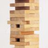 Dřevěná společenská hra skládací věž Wooden Tumbling Tower Eichhorn 54 přírodních kostek od 5 let - Image 2