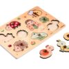 Drevené vkladacie puzzle zvieratká Pin Puzzle Eichhorn 2 rôzne druhy 10 dielov od 24 mes EH6841 - Image 2