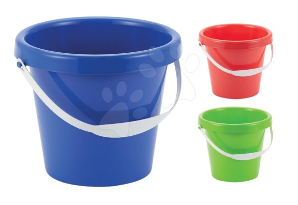 Kbelík 19 cm prázdný Écoiffier modrý/zelený/červený