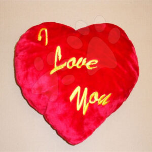 Ilanit plyšové srdíčko polštářek 13336 červené