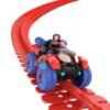 Flexibilní autodráha Spidey Marvel Flextreme Set Spin Morales Smoby s elektronickým autíčkem 184 dílů dráhy 4,40 m délka s pavučinou od 4 let - Image 3