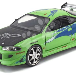 Autíčko Mitsubishi Eclipse 1995 Fast & Furious Jada kovové s otevíratelnými dveřmi délka 20 cm 1:24