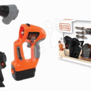 Pracovní nářadí elektronické EVO Black&Decker Smoby s nástavci pila leštička a vrtačka