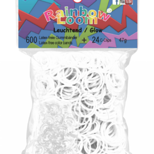 Rainbow Loom dětské fosforeskující gumičky 22123 bílá