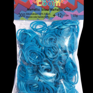 Rainbow Loom dětské gumičky metalické 20297 modré
