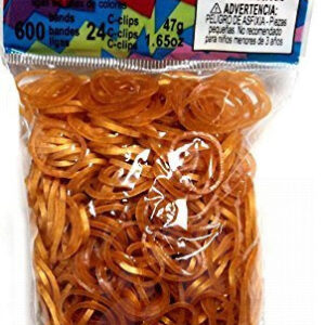 Rainbow Loom originální gumičky pro děti 600 kusů 20714 transparentní zlatá