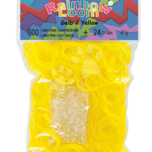 Rainbow Loom průsvitné gumičky 22031 žluté