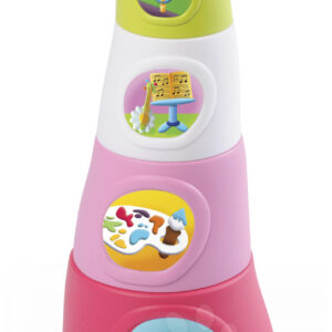 Smoby dětské skládací šálky Happy Tower Cotoons 5 ks 211317-1 růžové