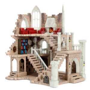 Stavebnice Nebelvírská věž s 10 figurkami Harry Potter Gryffindor Tower Jada s otevíratelnými dveřmi 29 dílů s nálepkami od 5 let