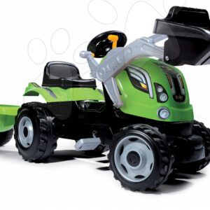Traktor s nakladačem a přívěsem Smoby Farmer Max 710109