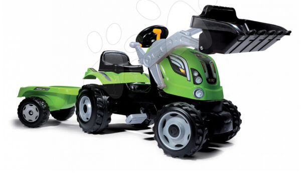 Traktor s nakladačem a přívěsem Smoby Farmer Max 710109