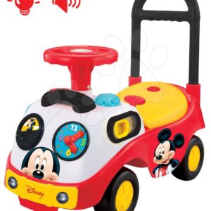 Dětské odrážedlo se zvukem a světlem Mickey Kiddieland 48116 červeno-žluté