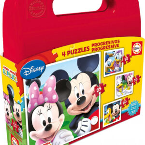 Dětské puzzle Mickey Mouse Educa progresivní 25-20-16-12 dílů 16505