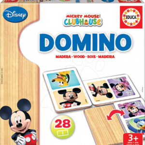 Educa dětské domino ze dřeva Mickey Mouse s přáteli 28 ks 16037