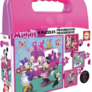 Educa dětské puzzle v kufříku Minnie Happy helpers 17638
