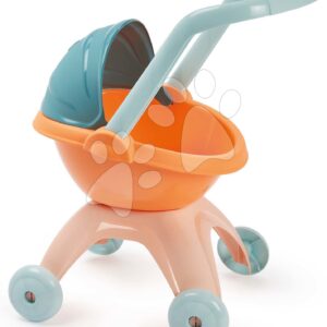 Kočárek hluboký Baby Pram Vert Azur Écoiffier pro 30 cm panenku od 18 měsíců