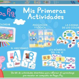 Naučné hry pro nejmenší Peppa Pig Educa 5 různých naučných aktivit od 3–6 let