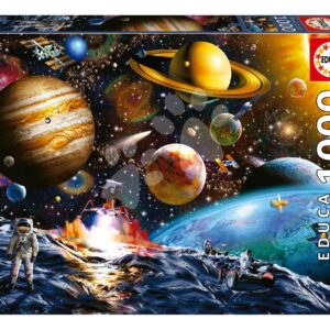 Puzzle Asteroid Mission Educa 1000 dílků a Fix lepidlo