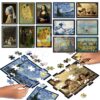 Puzzle Battle Umění Art Educa 12 druhů puzzle 504 dílků a 12 karet s obrázky od 7 let - Image 2