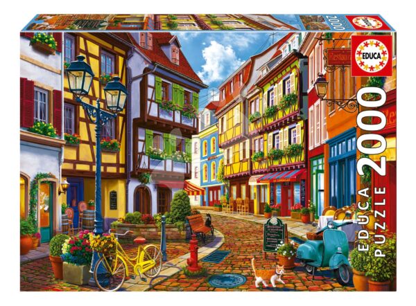 Puzzle Bright Street Educa 2000 dílků a Fix lepidlo
