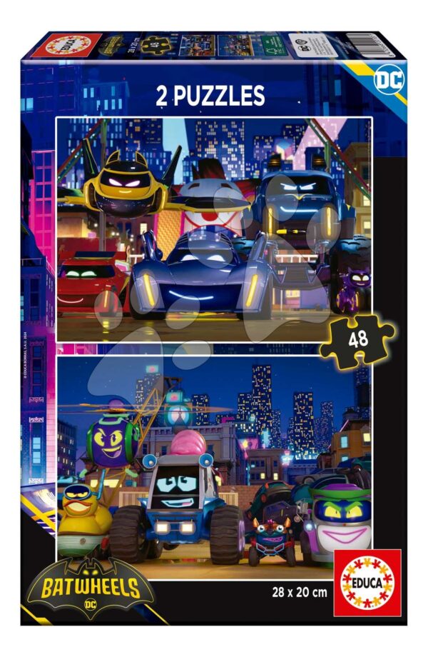 Puzzle DC Batwheels Educa 2 x 48 dílků od 4 let