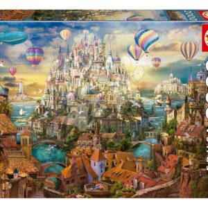 Puzzle Dream Town Educa 2000 dílků a Fix lepidlo