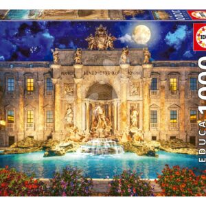 Puzzle Fontana Di Trevi Rome Educa 1000 dílků a Fix lepidlo