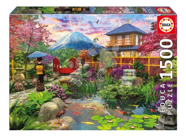 Puzzle Japanese Garden Educa 1500 dílků a Fix lepidlo