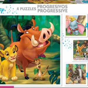 Puzzle Lví král Disney progresivní Educa 12-16-20-25 dílků