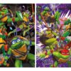 Puzzle Ninja Turtles Educa 2 x 500 dílků a Fix lepidlo - Image 2