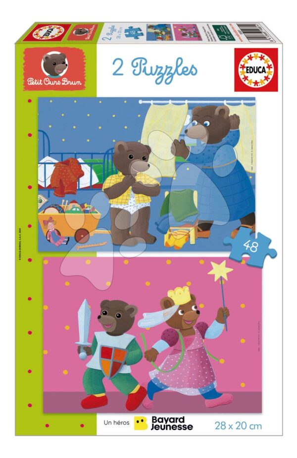 Puzzle Petit Ours Brun Educa 2 x 48 dílků od 4 let