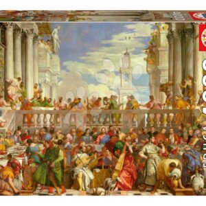 Puzzle The Wedding At Cana Paolo Veronese Educa 4000 dílků a Fix lepidlo
