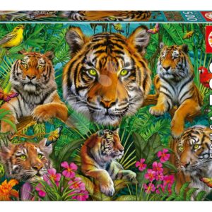 Puzzle Tiger Jungle Educa 500 dílků a Fix lepidlo