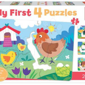 Puzzle pro nejmenší My Farm Mother&Babies Progressive Educa máma a miminka 5-6-7-8 dílů od 24 měsíců